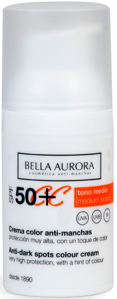 Bella Aurora, alteraciones de la piel en primavera, sol, crema color antimanchas