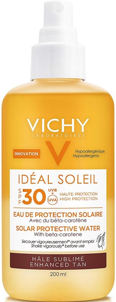 Vichy,protectores solares, protectores solares corporales, sol, agua solar, Idéal Soleil Luminosidad SPF 30,