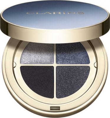 maquillaje azul 2021, Clarins, sombras de ojos de cuatro colores