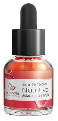 Aceite Facial Nutritivo, de Armonía Cosmética Natural, activos beneficiosos para la piel