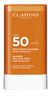 Stick Solar Invisible SPF 50, de Clarins, protectores solares de bolsillo